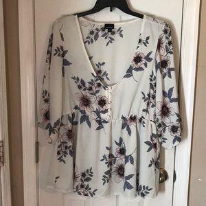 Plus size babydoll top